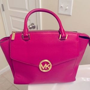 Fuchsia Pink MK Handbag